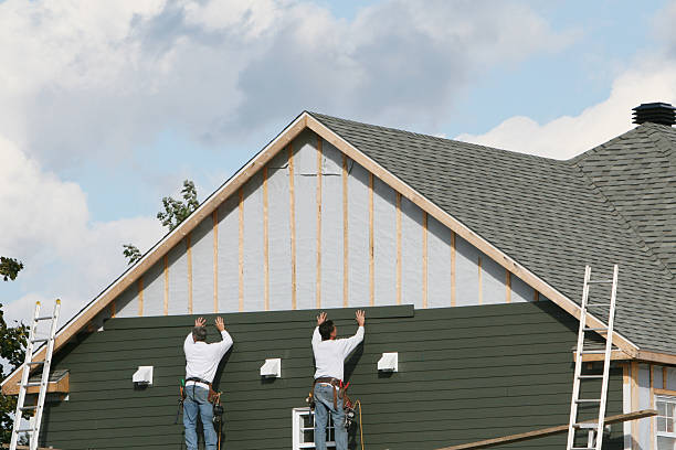 Professional Storm Damage Siding Repair technician working in Clarksboro, NJ